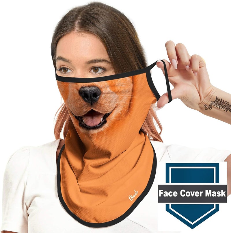 Obacle Bandana Face Mask with Ear Loops Neck Gaiter Face Mask Scarf Face Cover for Men Women - Image 4